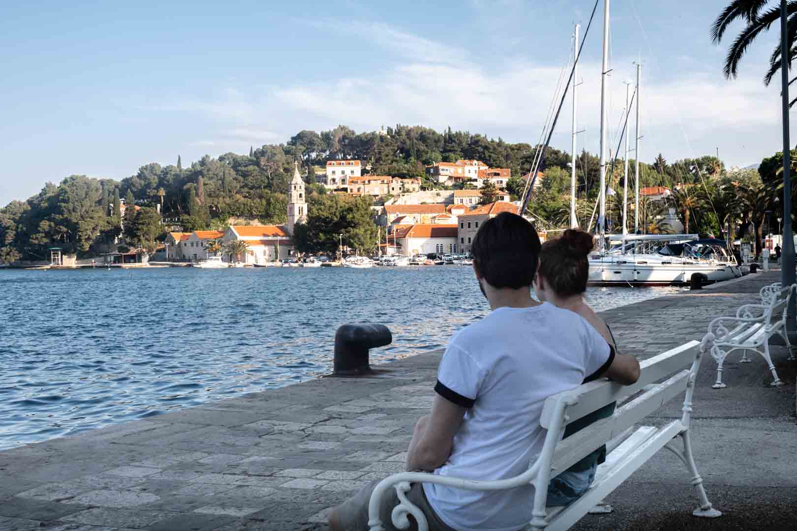 Couple at Cavtat Harbour