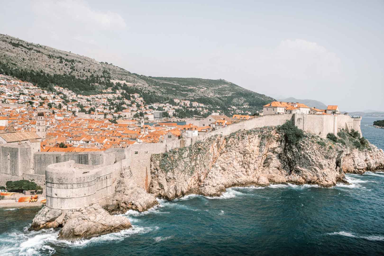 Dubrovnik city walls viewpoint