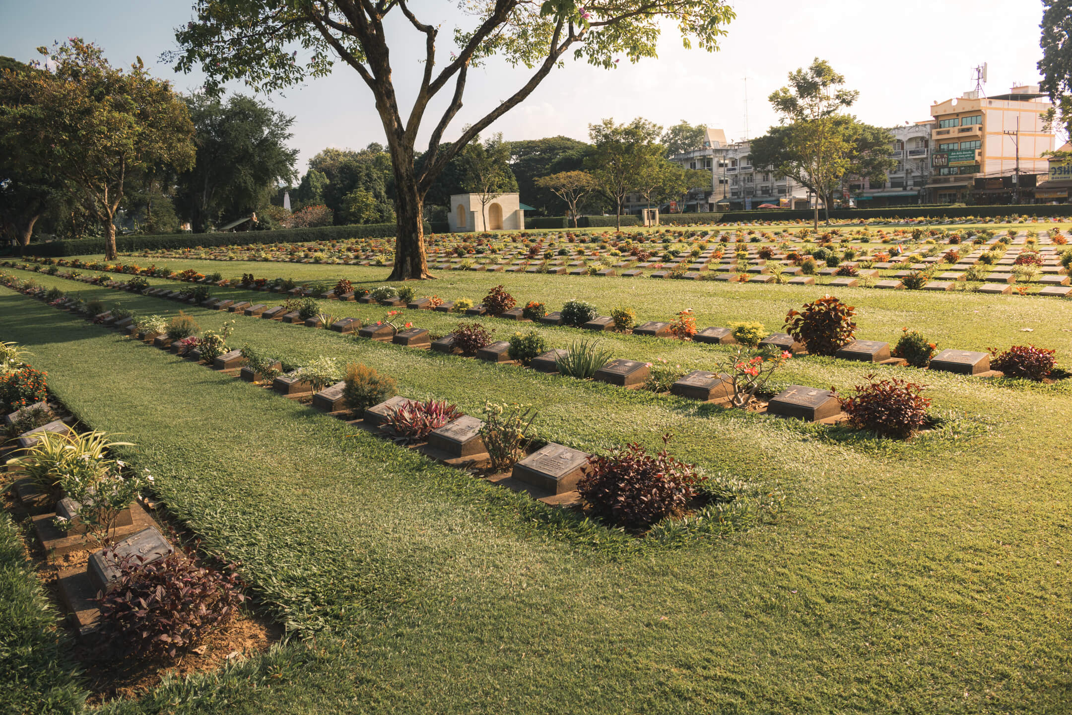 War cemetery and memorial in Kanchanaburi, Thailand