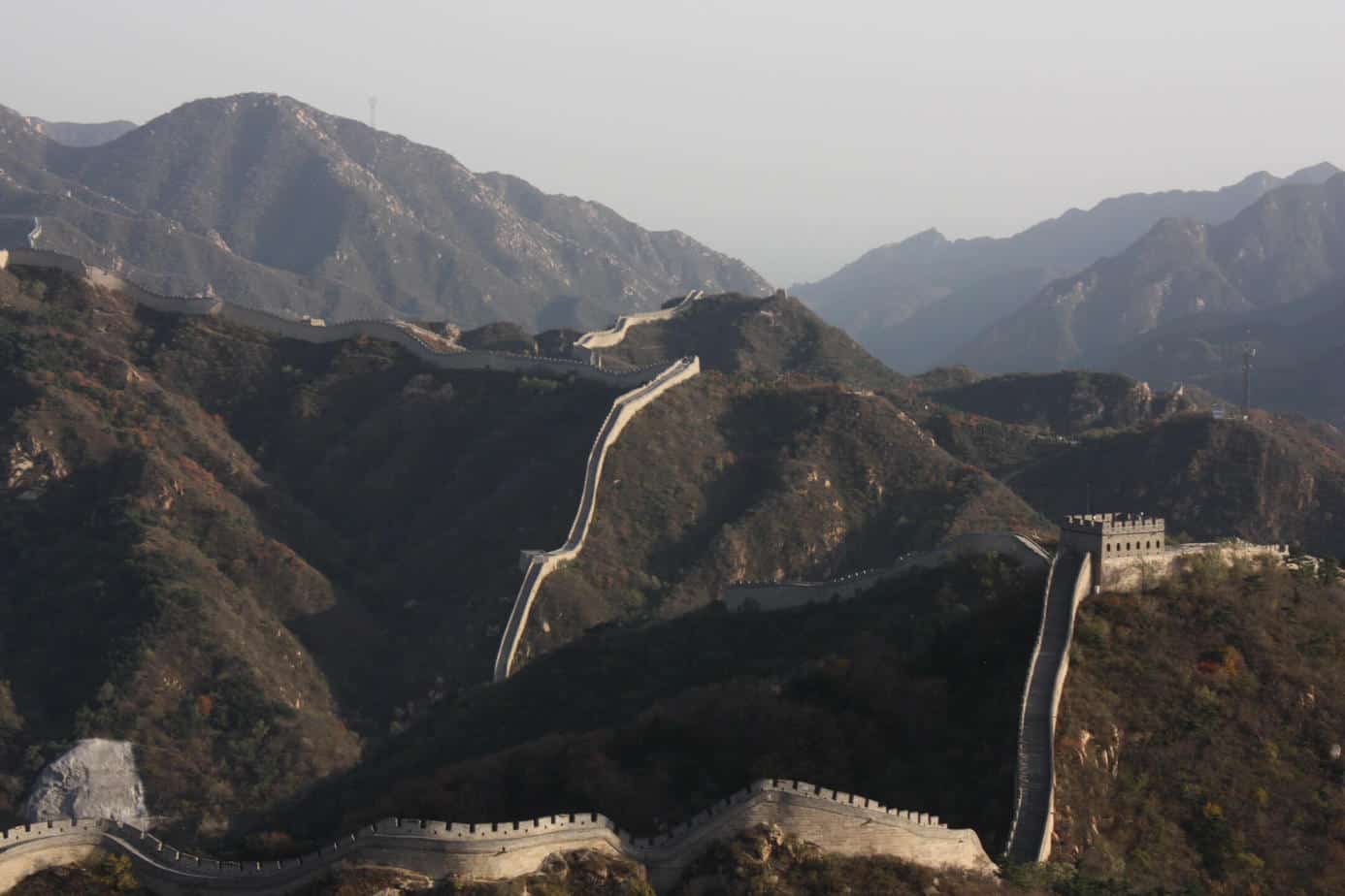 Aerial View of the Great Wall of China