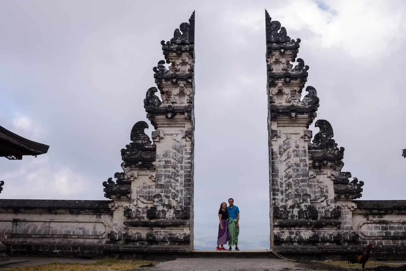 The gates of heaven at Pura Lempuyang temple in Bali