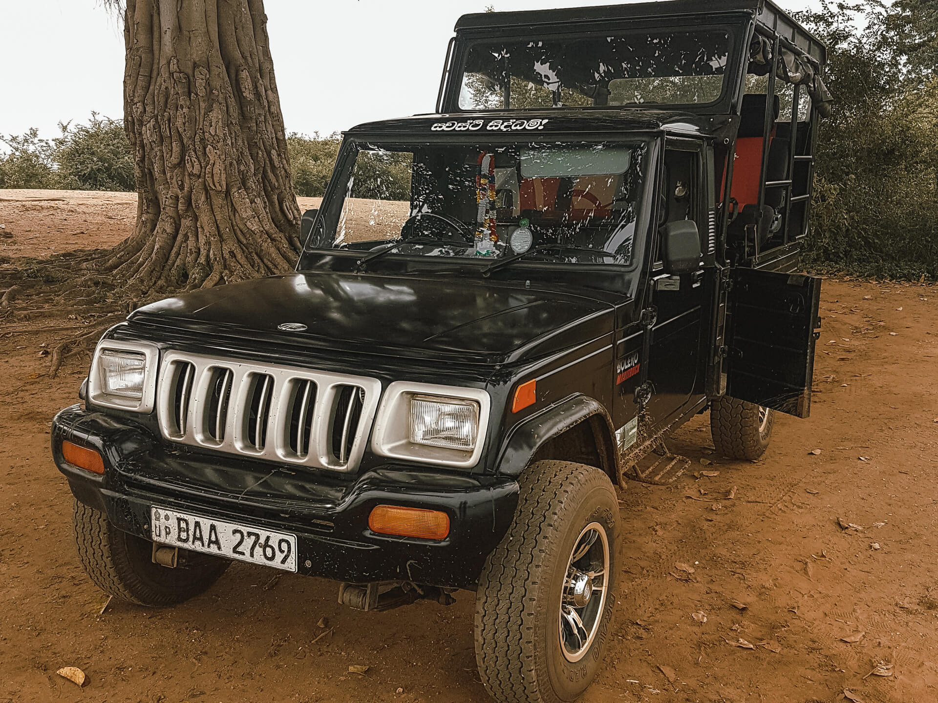 Jeep on a Sri Lanka safari