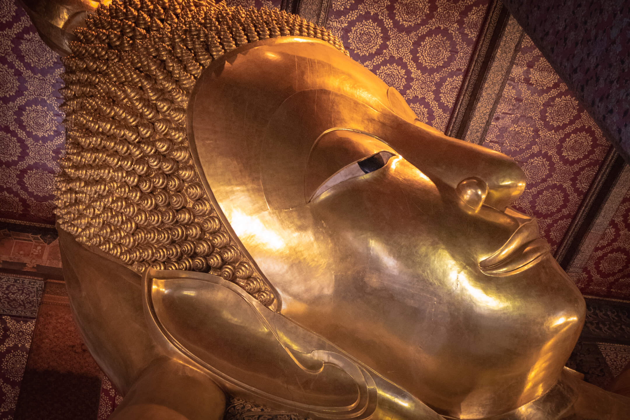 The Reclining Buddha in Bangkok, Thailand