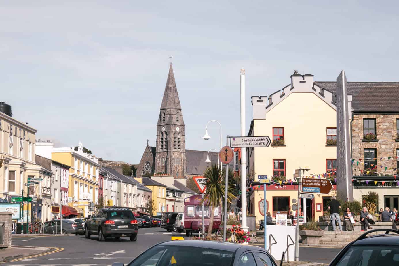 Clifden town in Ireland