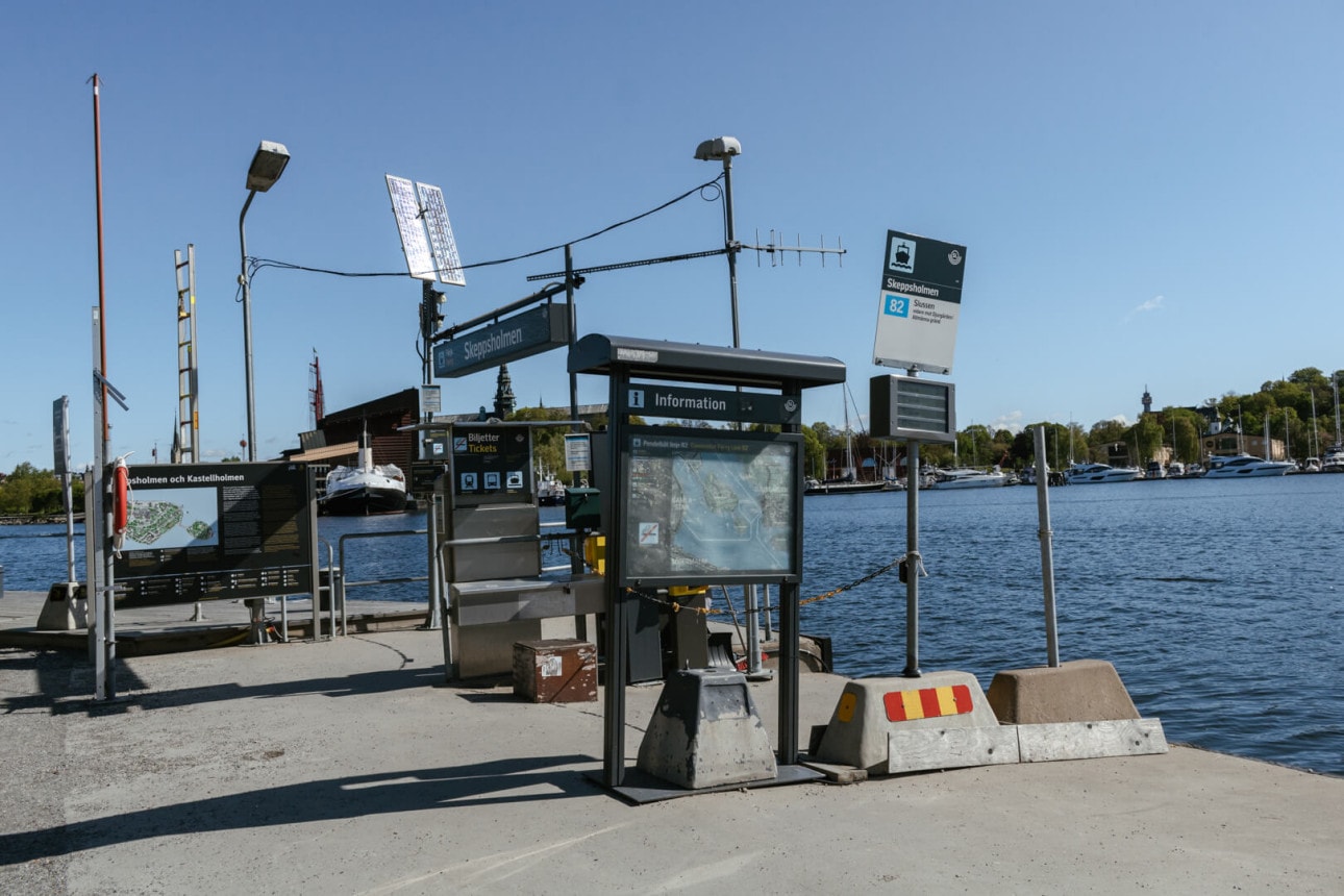 Ferry stop in Stockholm