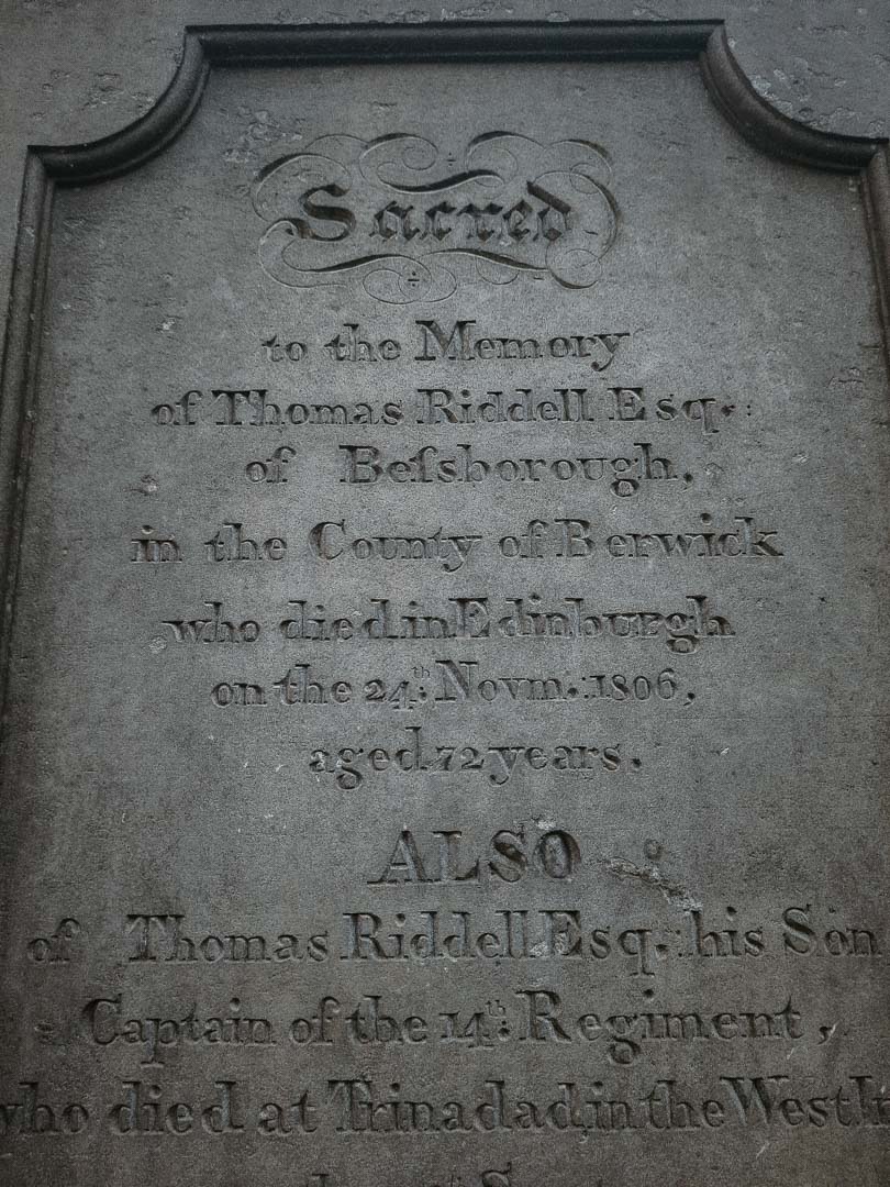 Thomas Riddle's gravestone