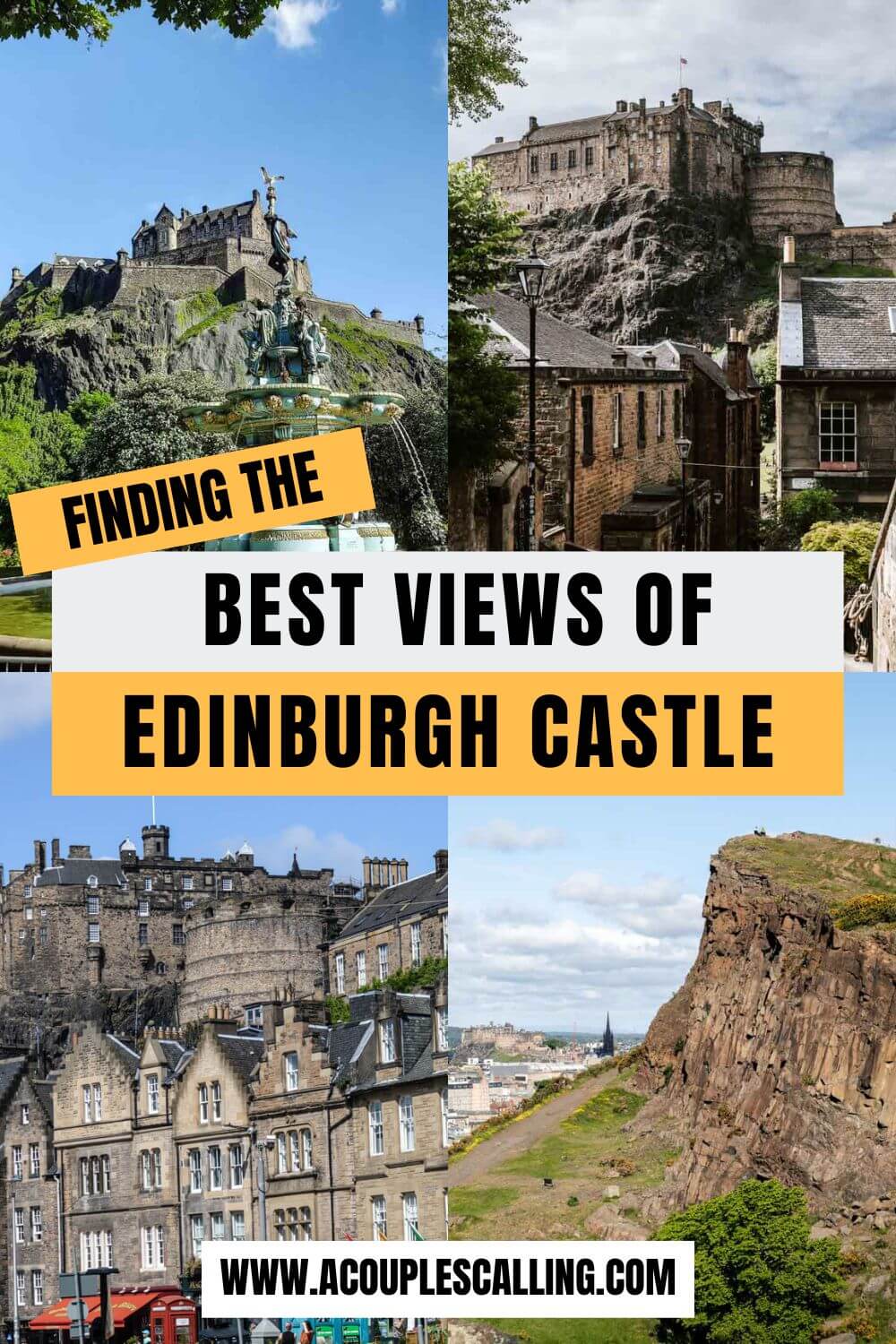views of Edinburgh Castle