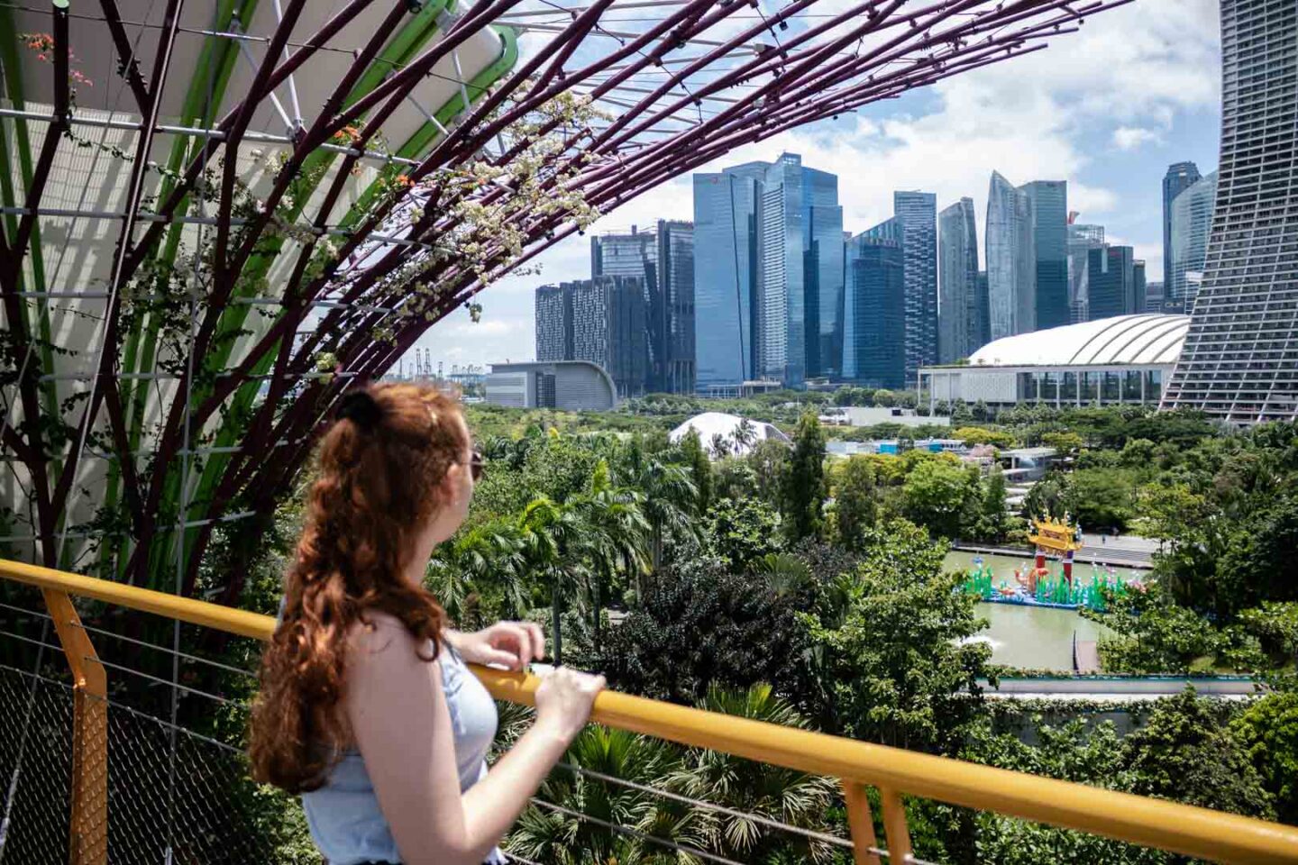 OCBC Skyway viewpoint, visiting Gardens by the Bay
