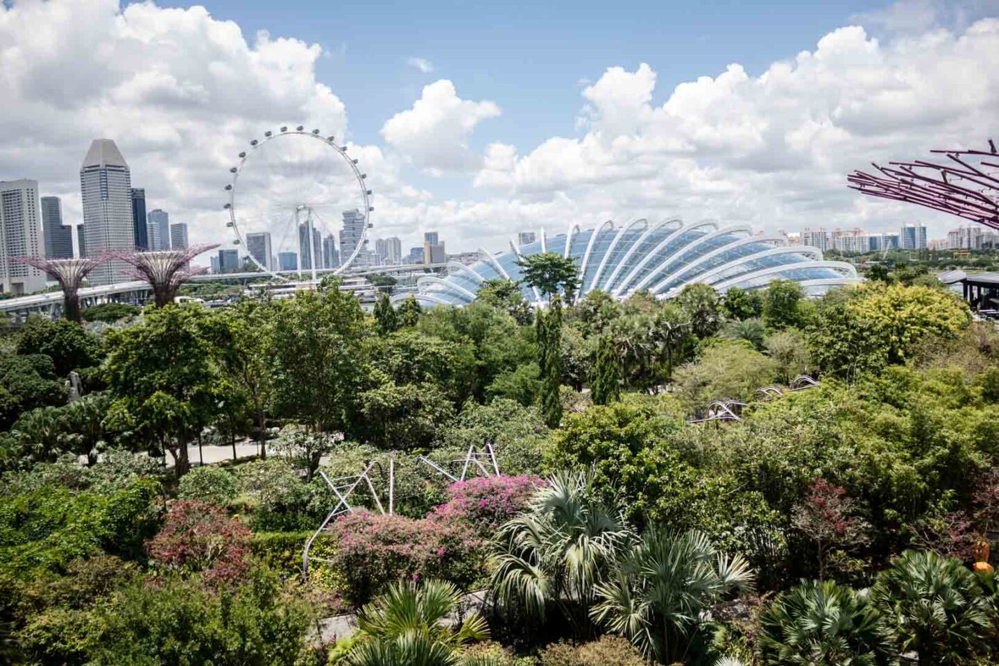 Gardens by the Bay view