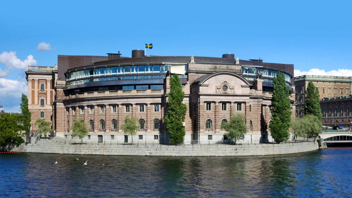 The Riksdagen in Stockholm