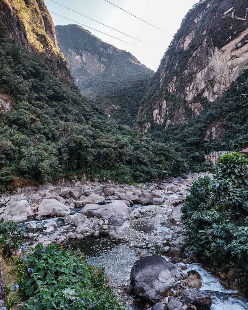 The river in Aguas Calientes