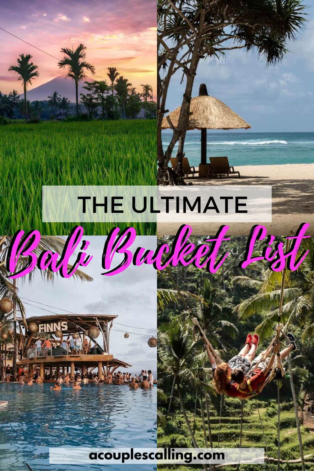 Bali bucket list