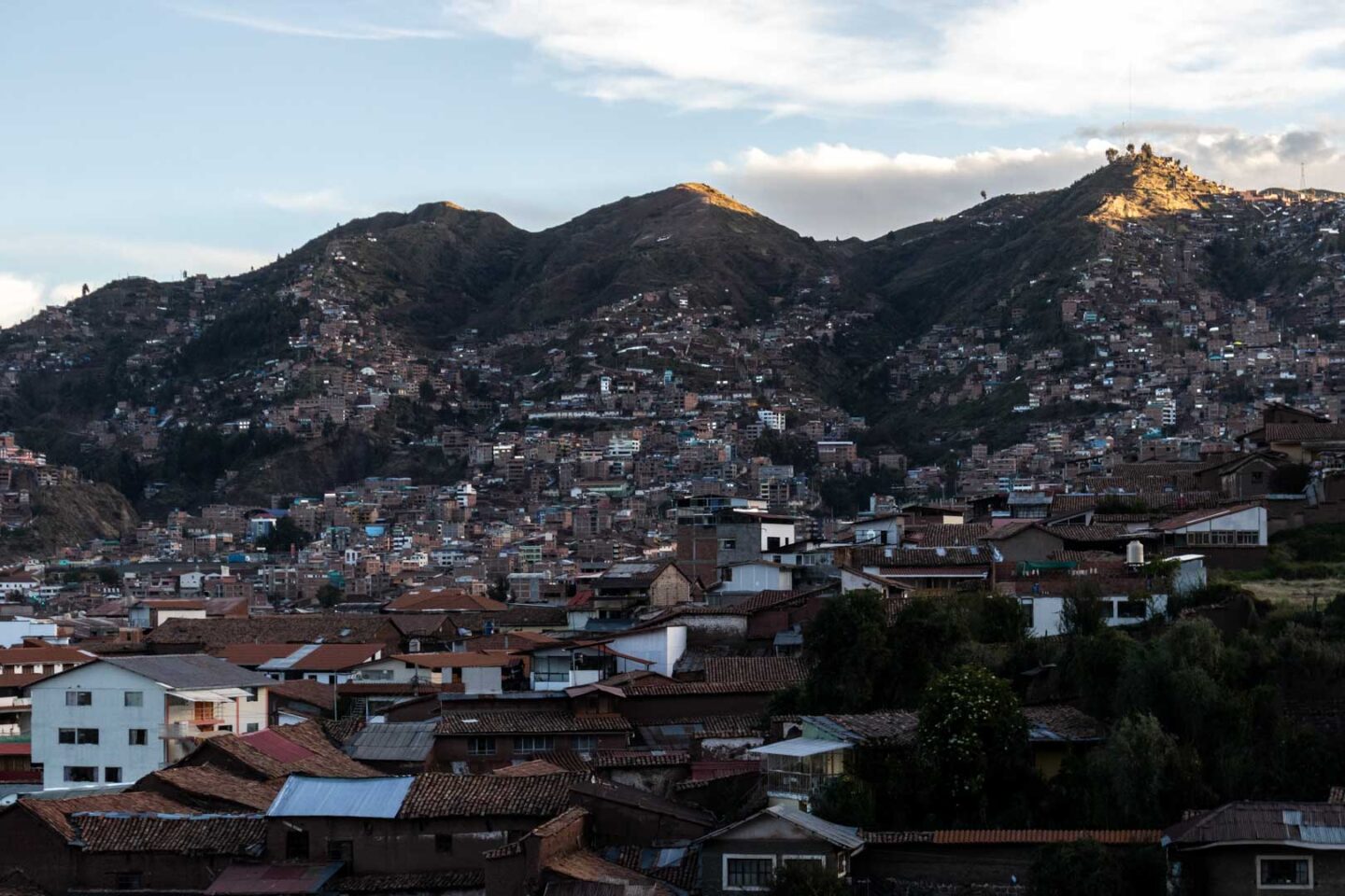 Cusco rooftop terrace view