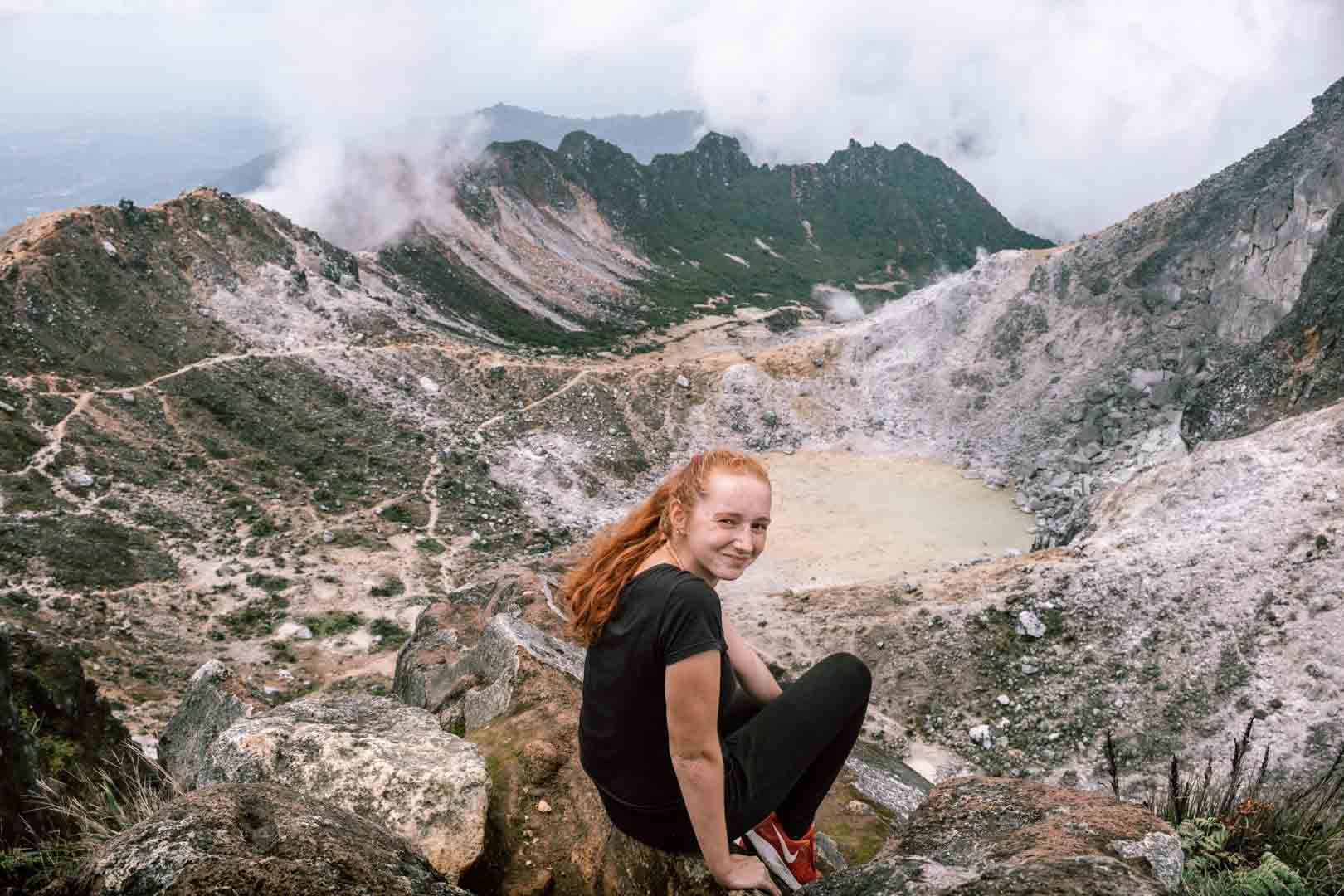 Hiking Mount Sibayak in Sumatra