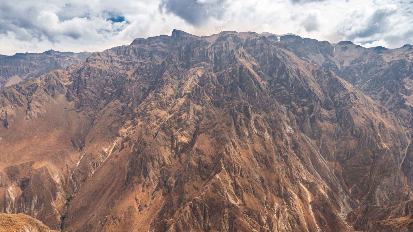 Colca Canyon mountains in Peru