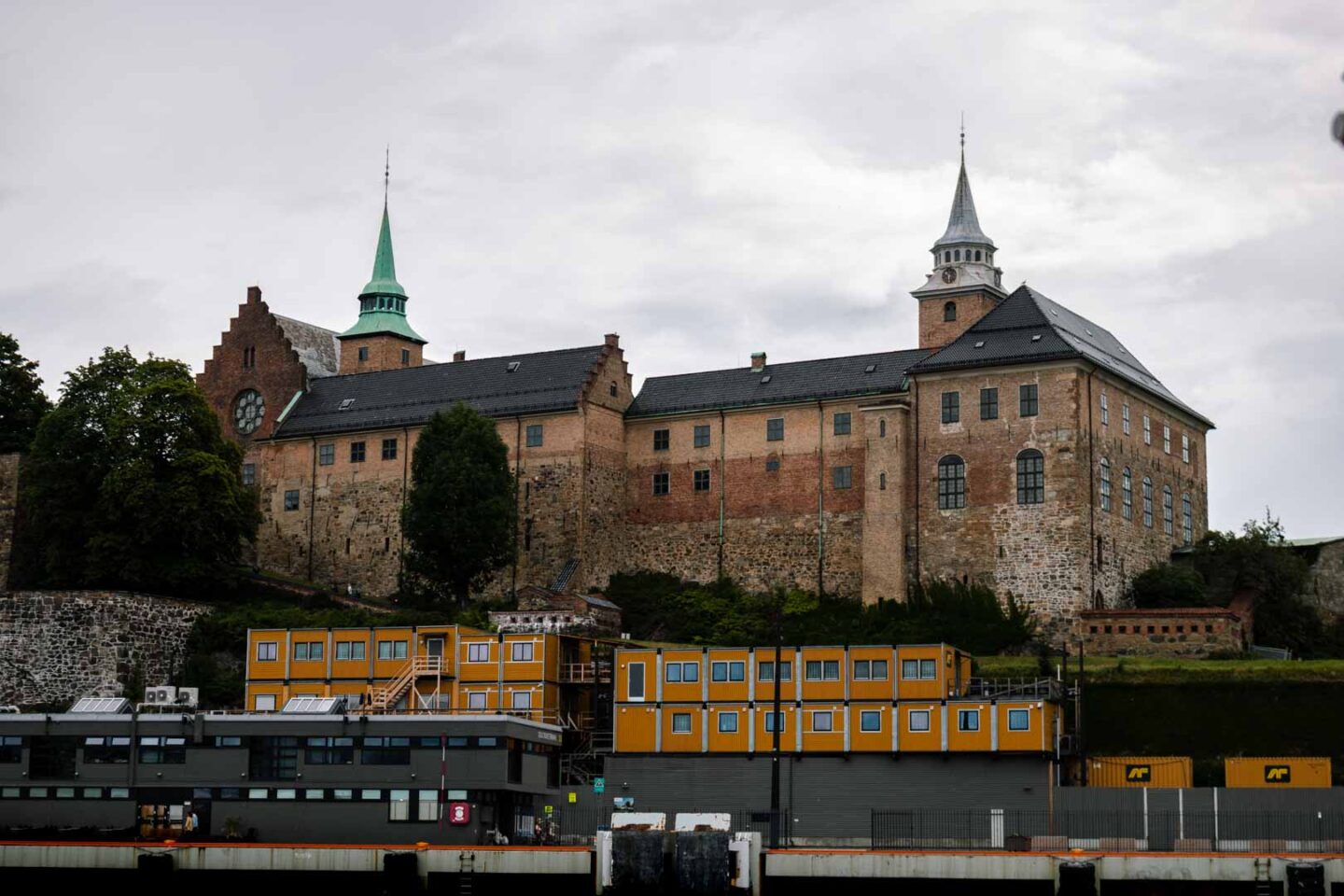 Akershus Fortress from an Oslo Fjord cruise