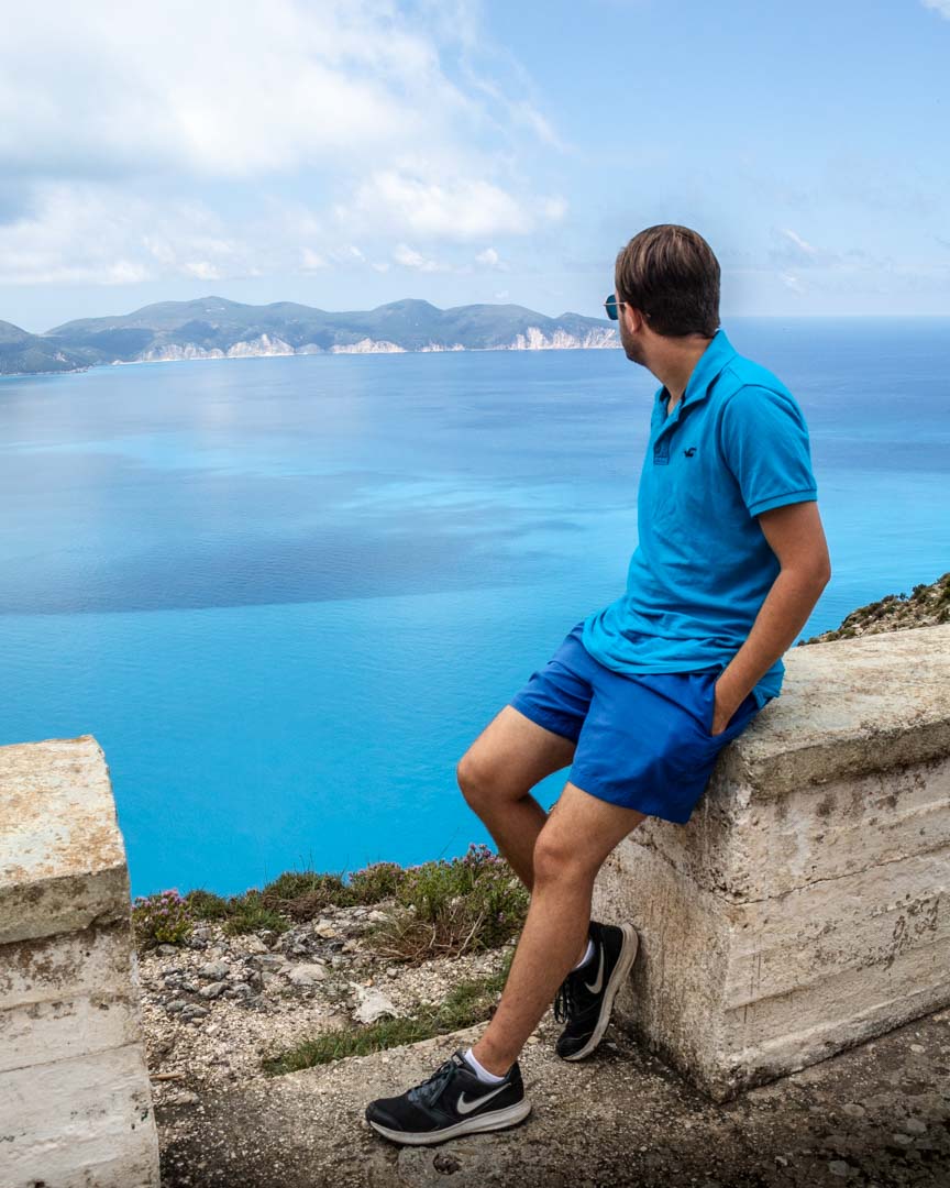 Cliff viewpoint in Kefalonia