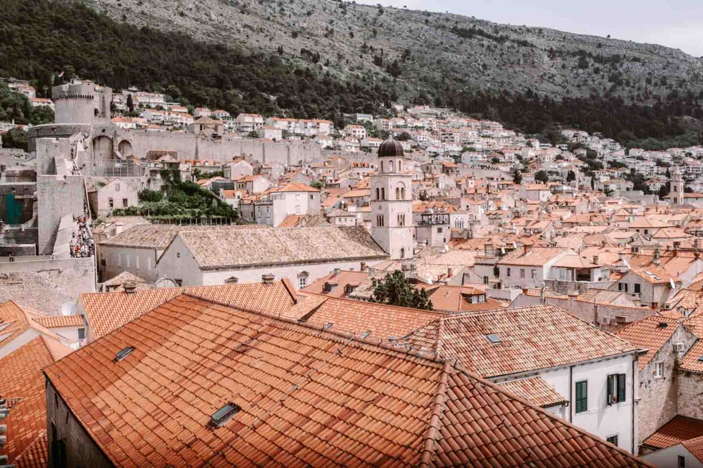 The orange architecture in Dubrovnik