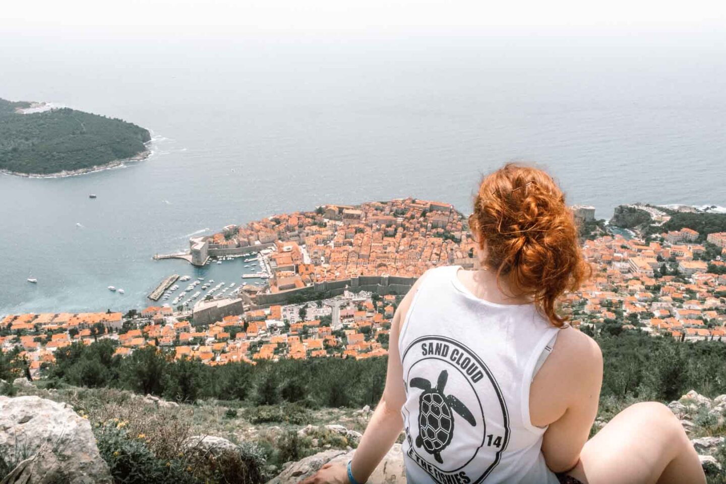 Mount Srd city viewpoint in Croatia