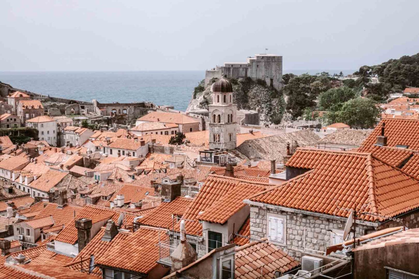 the ancient city of Dubrovnik in Croatia