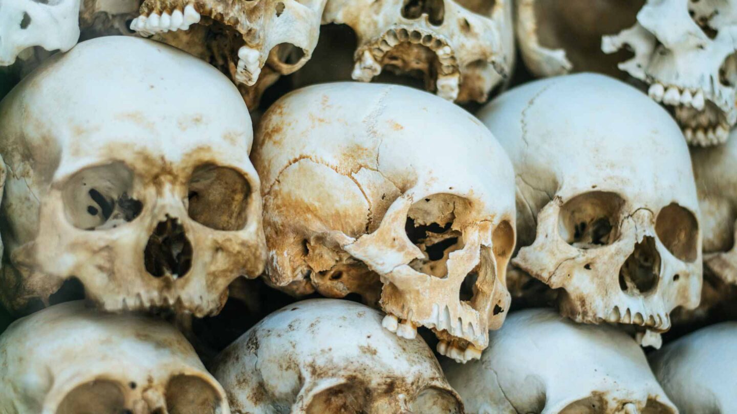 Catacombs of Priscilla skulls
