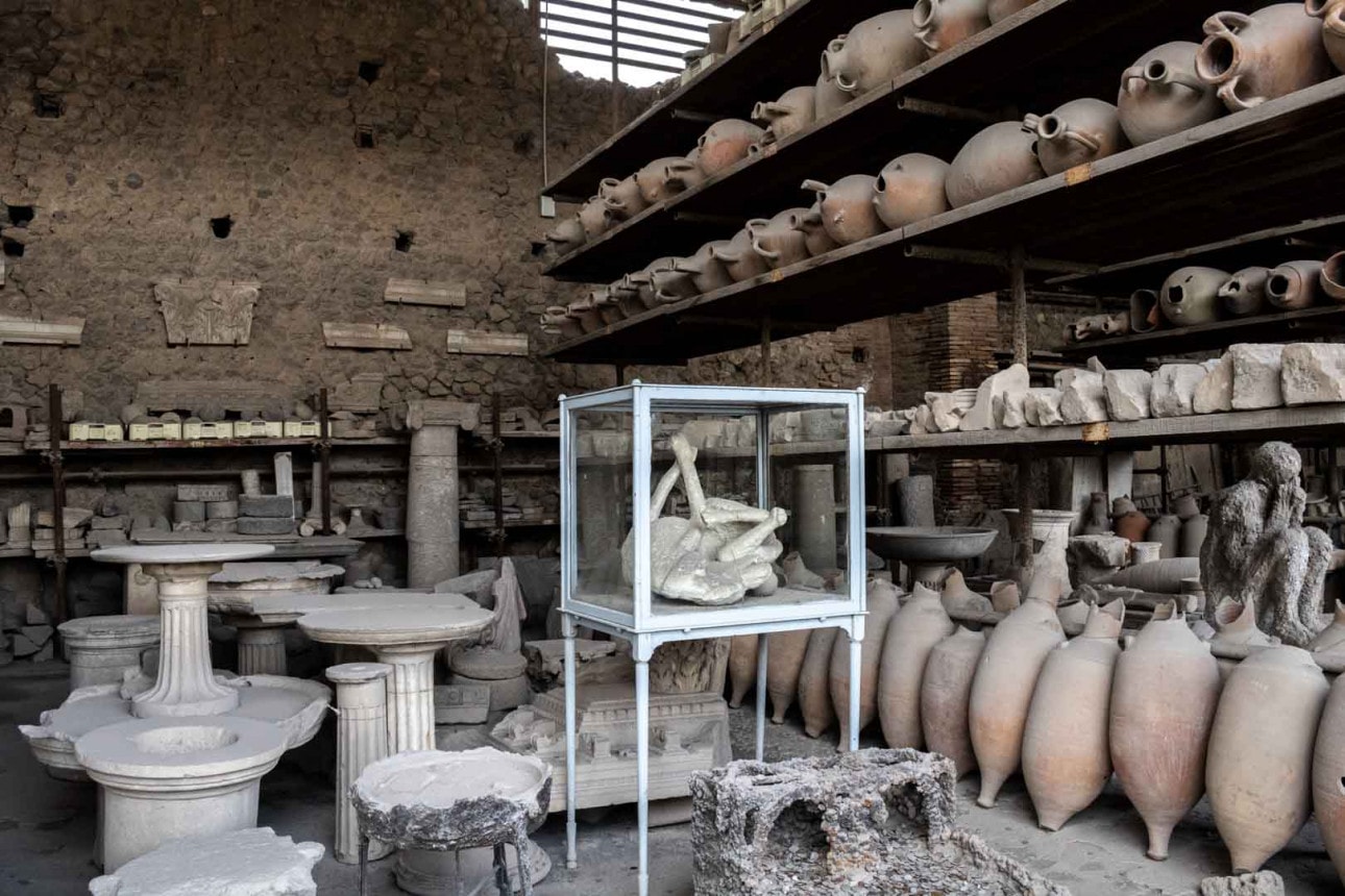 Pompeii artifacts - Rome to Pompeii day trip
