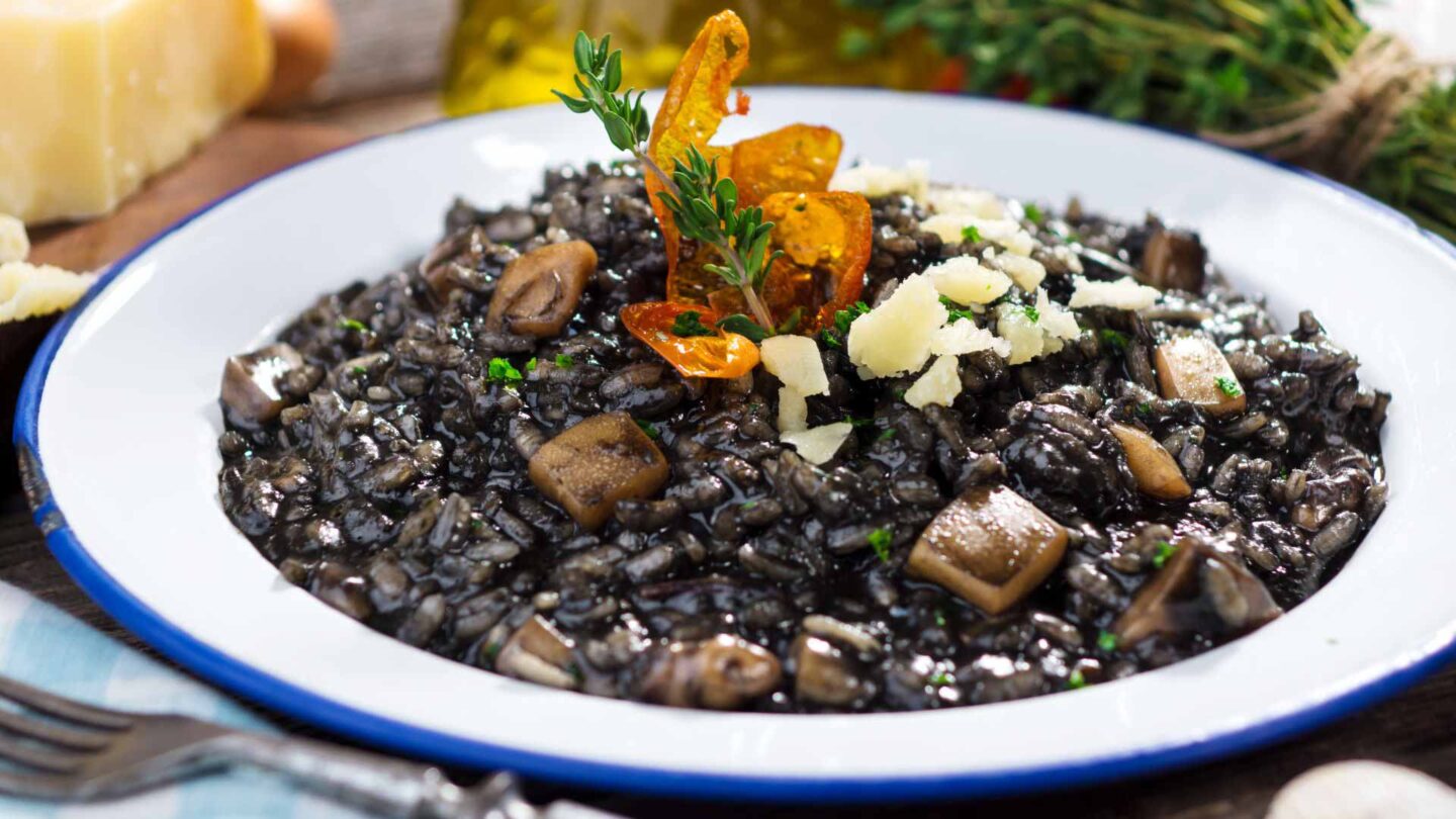 Black risotto, Croatian cuisine