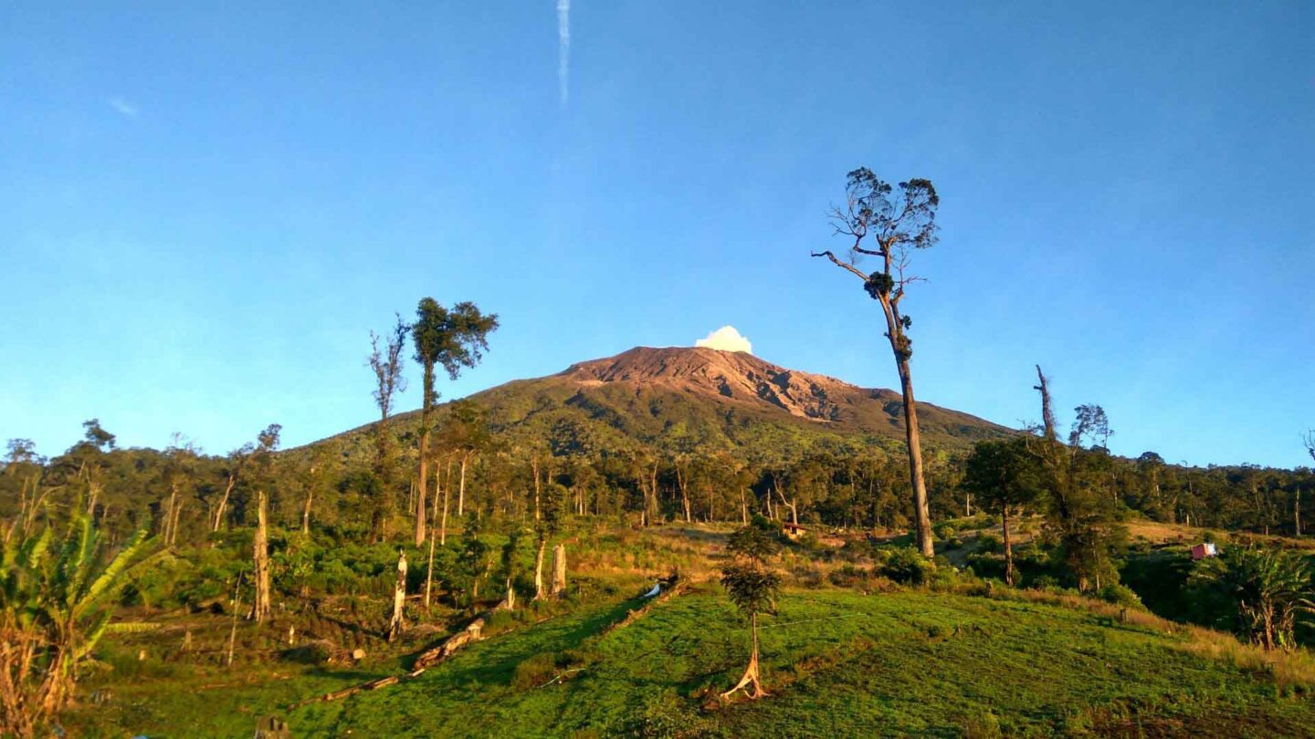 Mount Kerinci in Kerinci Seblat National Park