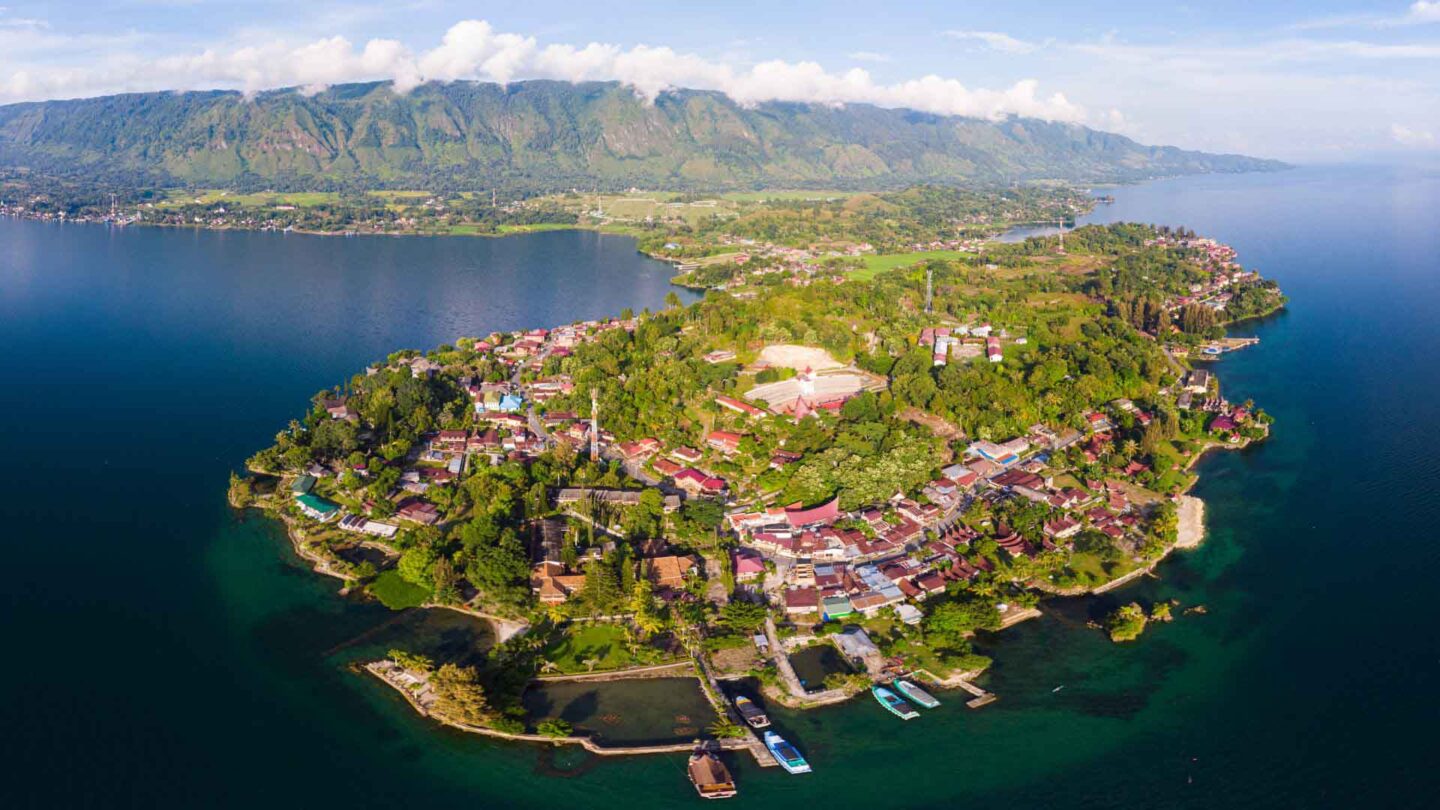 Samosir Island in Lake Toba