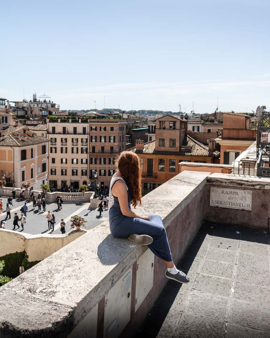 Spanish Steps viewpoint - best photo spots in Rome