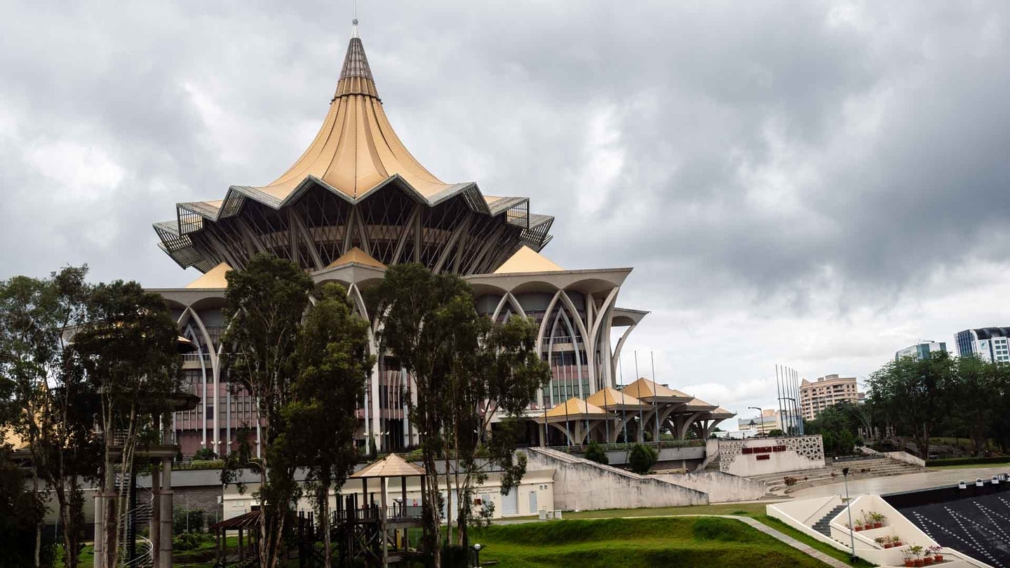 The government building in Kuching, Borneo