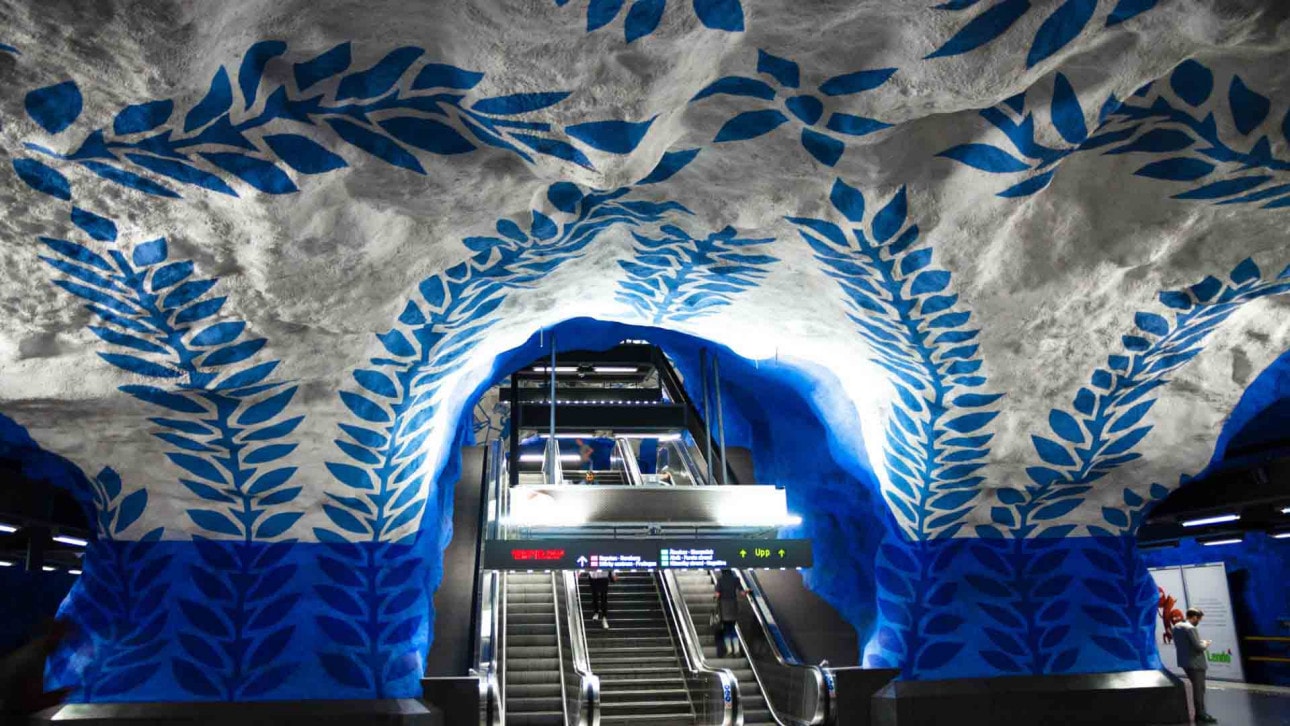 Stockholm underground art