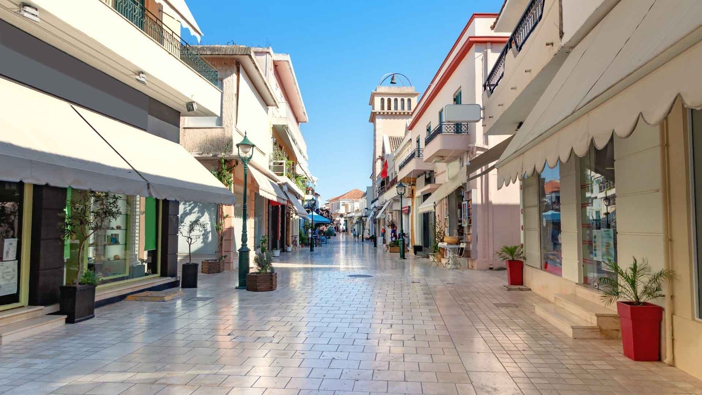 Argostoli main street, Greece
